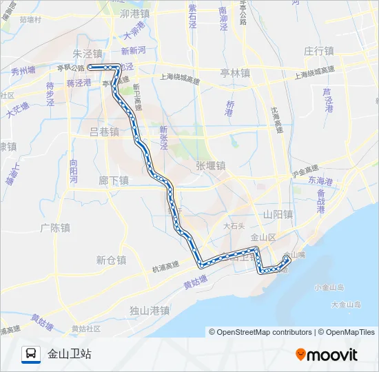 朱钱卫线 Bus Line Map