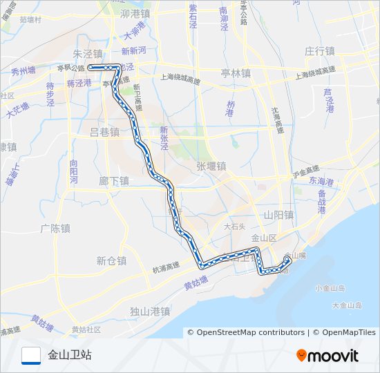 朱钱卫线 bus Line Map