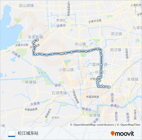松朱专线 bus Line Map