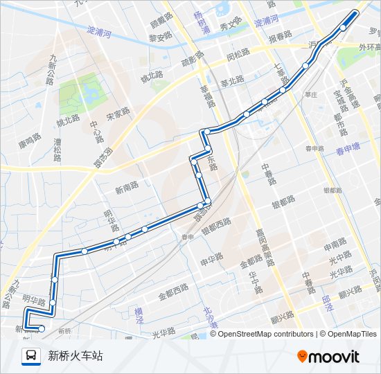 松莘C线 Bus Line Map