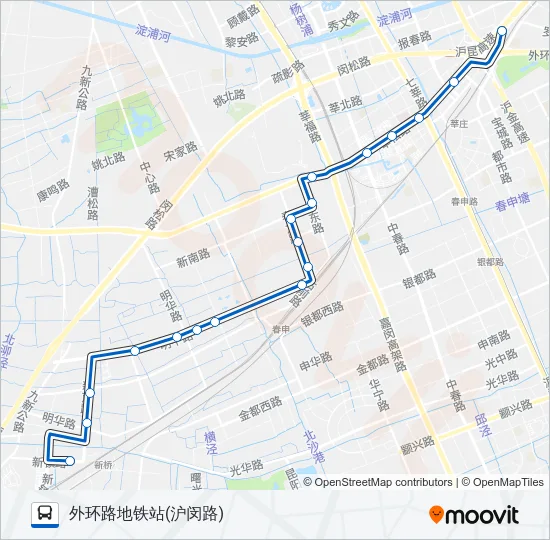 松莘C线 Bus Line Map