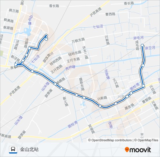 枫泾七路 Bus Line Map