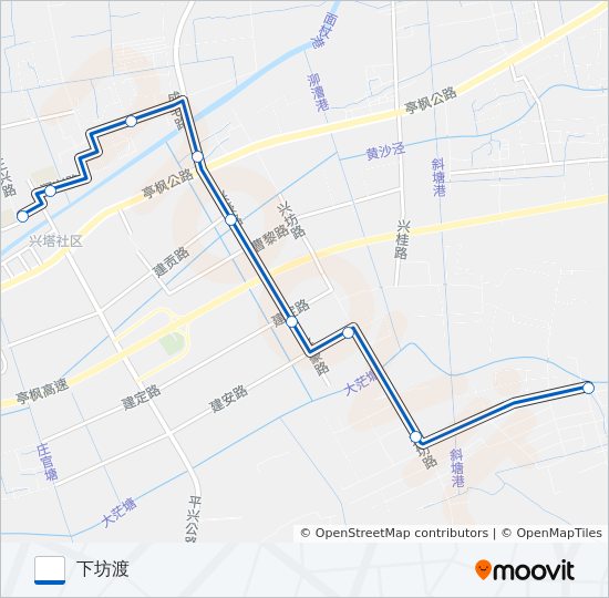 公交枫泾三路的线路图