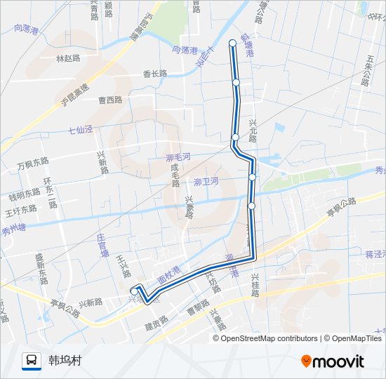 枫泾五路 Bus Line Map
