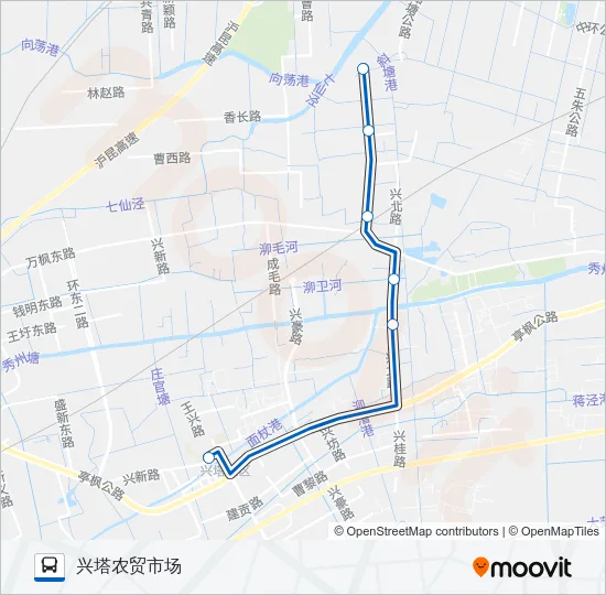 枫泾五路 Bus Line Map