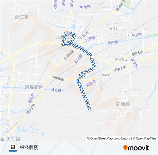 枫泾六路 bus Line Map