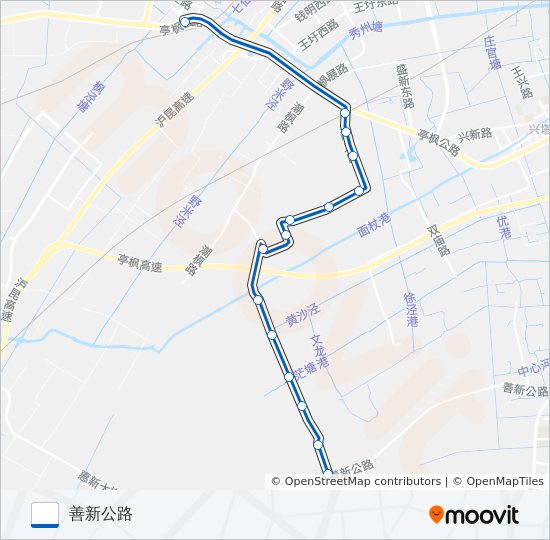 公交枫泾六路的线路图