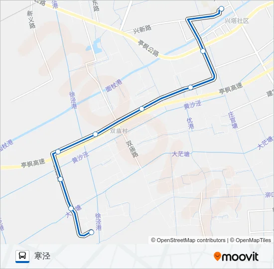 枫泾四路 Bus Line Map