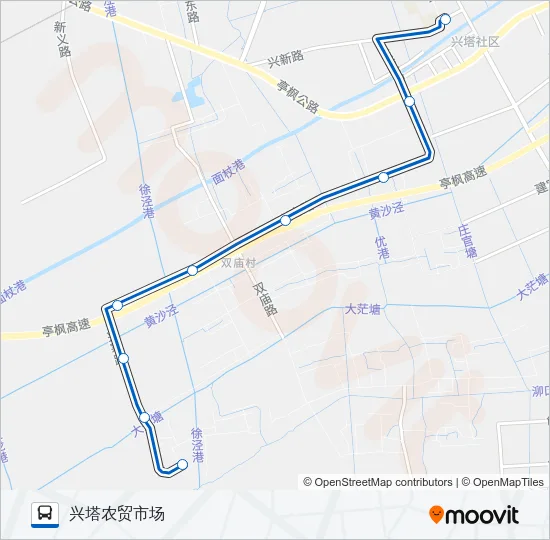 枫泾四路 Bus Line Map