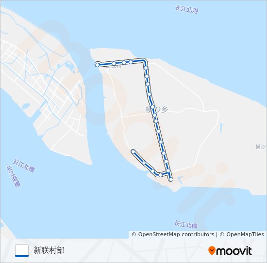 横沙3路 bus Line Map