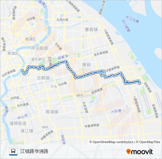 江南专线 Bus Line Map