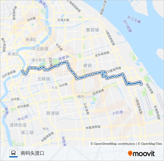 江南专线 bus Line Map