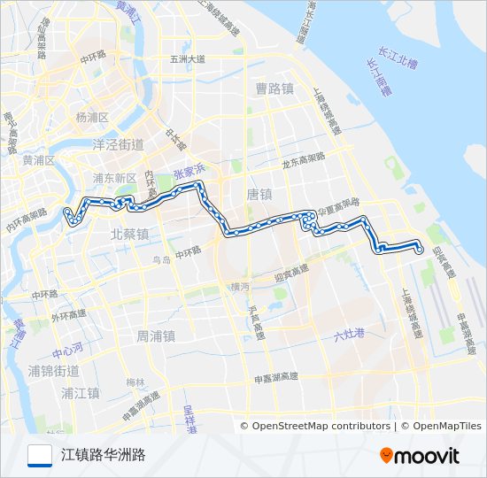 江南专线 bus Line Map