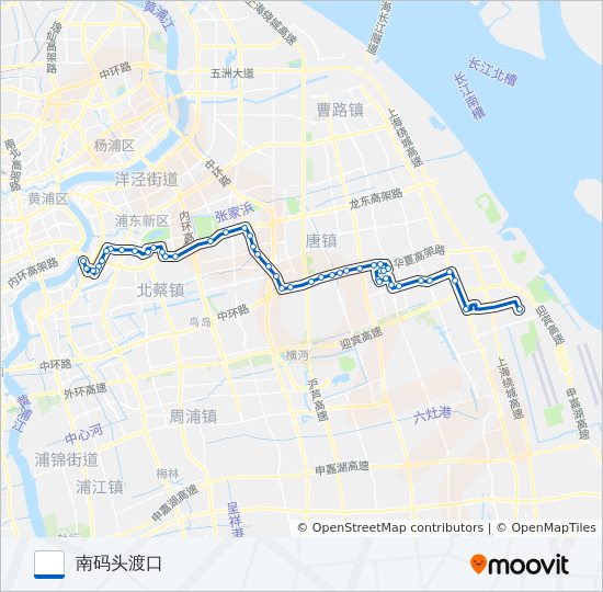 江南专线 bus Line Map