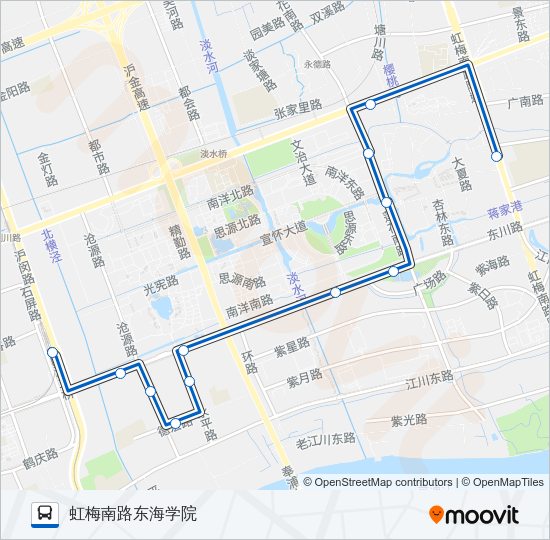 公交江川3路的线路图