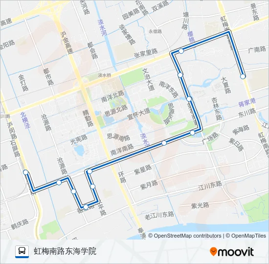 江川3路 Bus Line Map