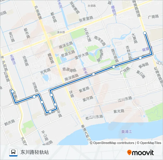 江川3路 Bus Line Map
