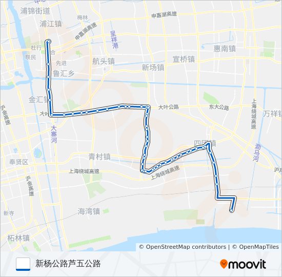 江平专线 bus Line Map