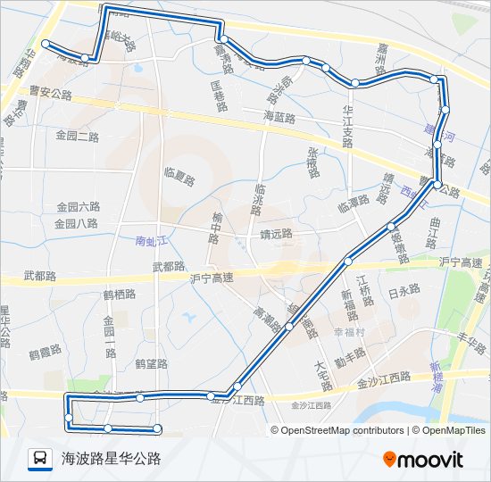 江桥2路 bus Line Map