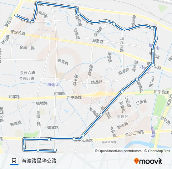 江桥2路 Bus Line Map