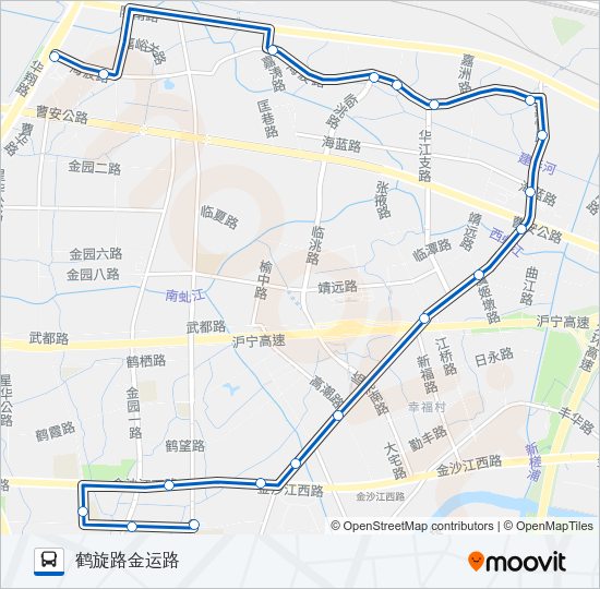 公交江桥2路的线路图