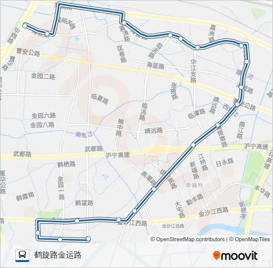 江桥2路 Bus Line Map