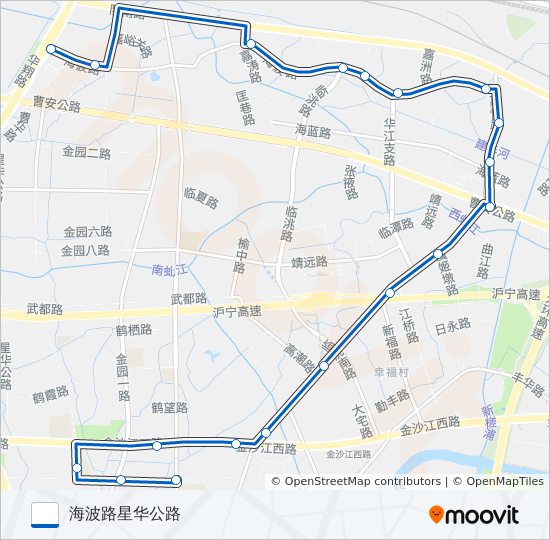 公交江桥2路的线路图