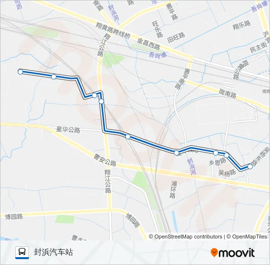 公交江桥4路的线路图