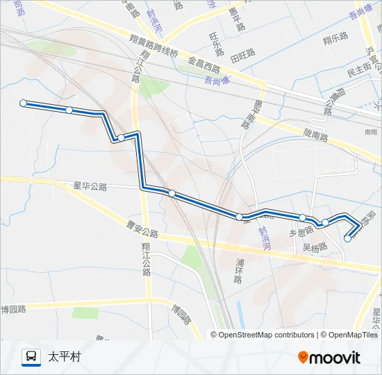 江桥4路 Bus Line Map