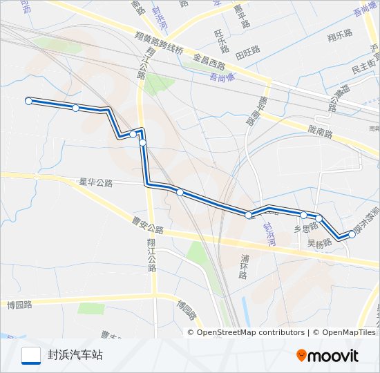 公交江桥4路的线路图