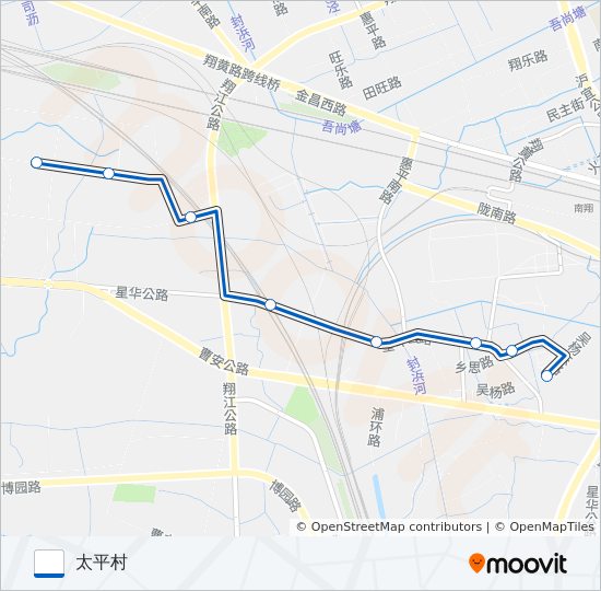 公交江桥4路的线路图