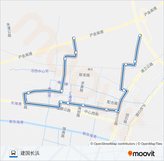 漕泾1路 bus Line Map