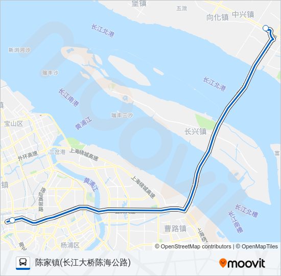 公交申崇一路的线路图