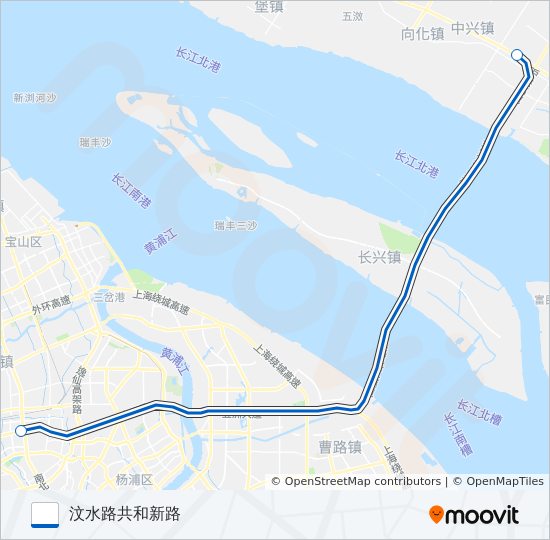 申崇一线 bus Line Map