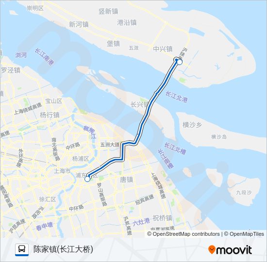 公交申崇二路的线路图