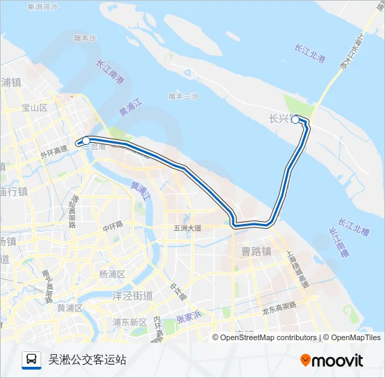 申崇五线 Bus Line Map
