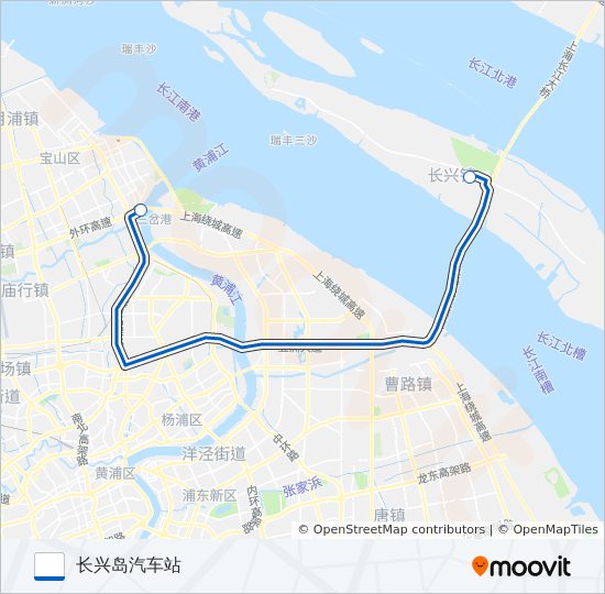 申崇五线 bus Line Map