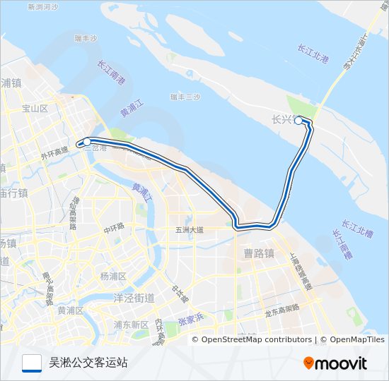 申崇五线 bus Line Map