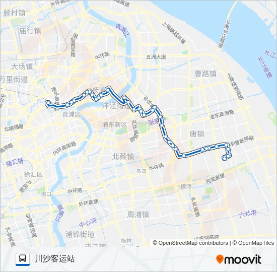 申川专线 Bus Line Map