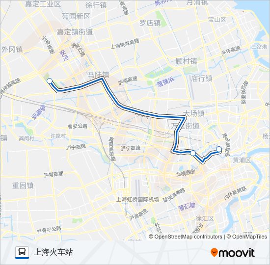 申方专线 Bus Line Map