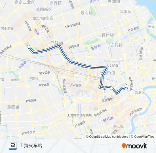 申方专线 Bus Line Map