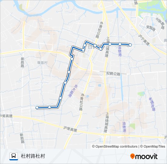 白鹤1路 bus Line Map