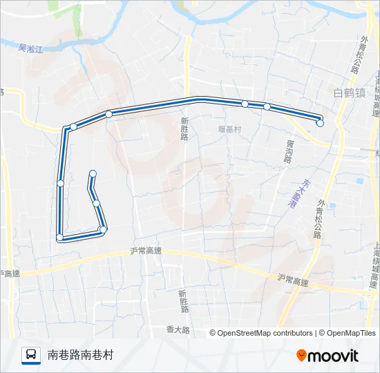 白鹤2路 Bus Line Map