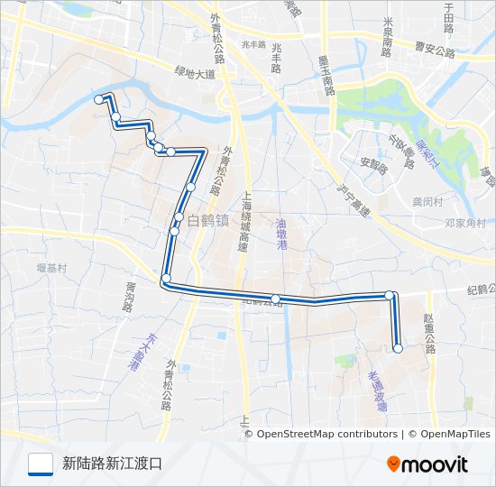 白鹤3路 bus Line Map