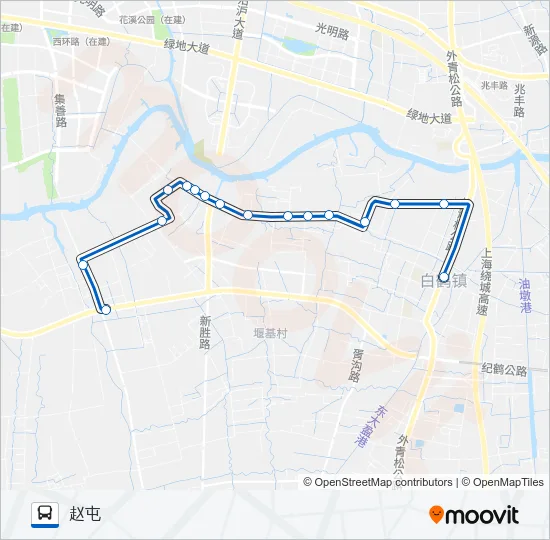 白鹤4路 Bus Line Map