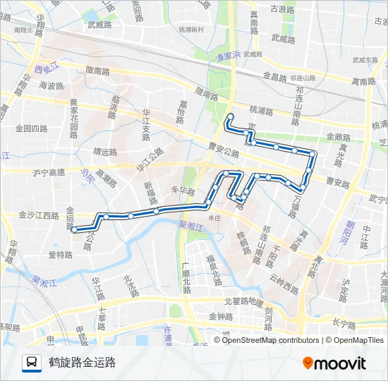 真新1路 Bus Line Map