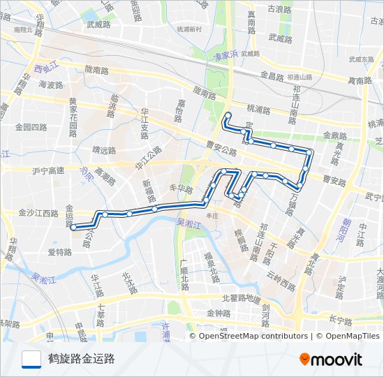 真新1路 bus Line Map
