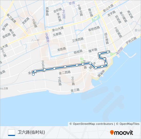 石化1路 bus Line Map