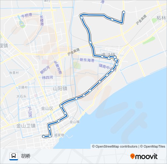 公交石胡专路的线路图