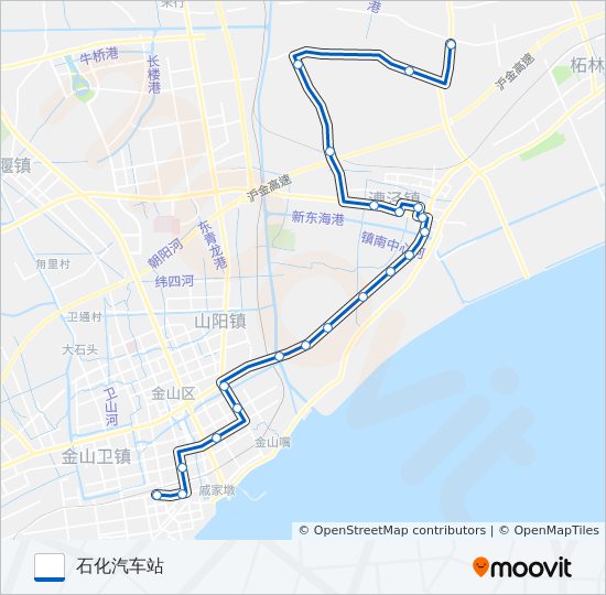 公交石胡专路的线路图